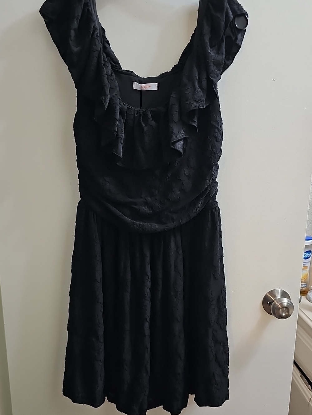 Black Ruffled Girls' Dress